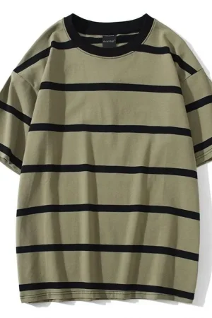 Mew Men T Shirt Color Block Print 3 Color Optional Tee Shirts Simple High Street Basic All Match Cargo Tops Mens Streetwear